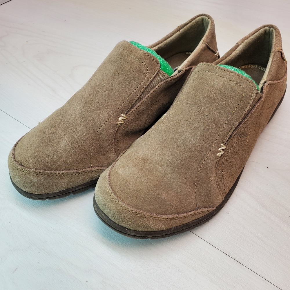 Dr Scholls Womens Slip On Shoes Size 8.5 Brown Advanced Comfort Series Casual